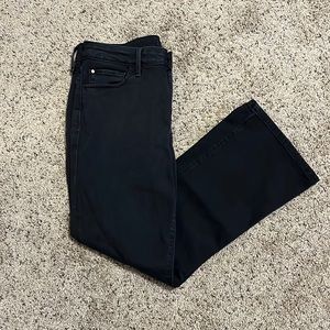 Joe’s Size 28 Black The Olivia Mid Rised Crop Flare Jeans